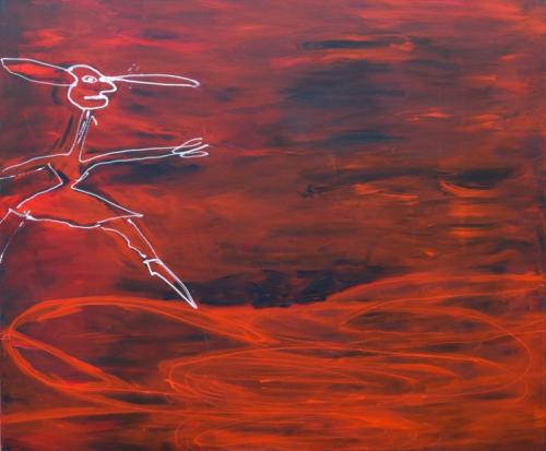  girl on mars | 120 x 100cm